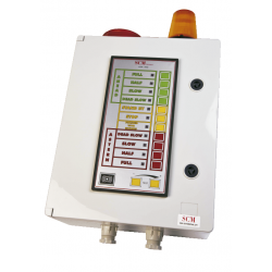 Engine order telegraph with push-button and watertight box